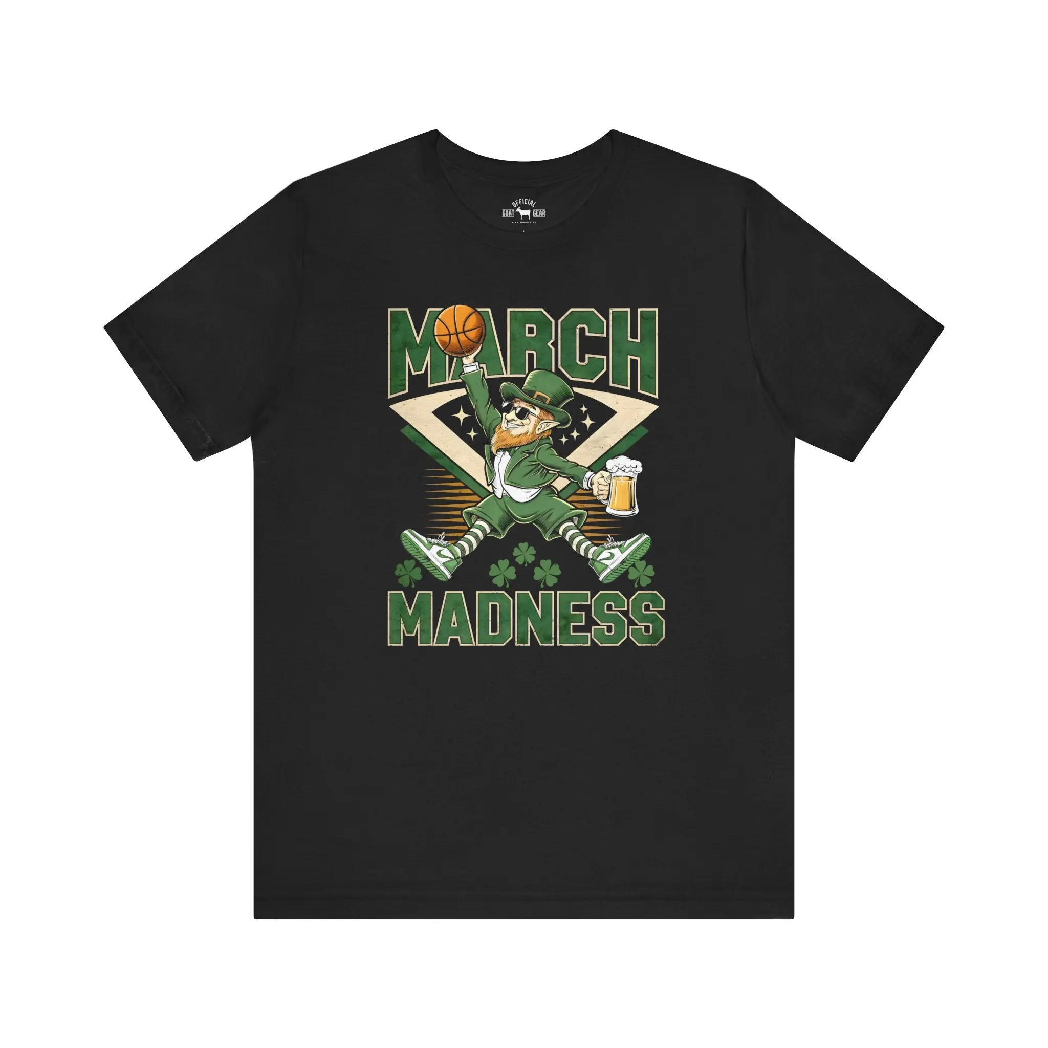 March Madness - Funny St Patrick's Day Tshirt - Black - Basketball - Irish - St Paddy's Day