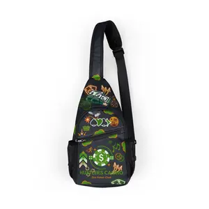 Era Poker Club Designer Chest Bag | Shoulder Backpack | Small Travel Bag For Gambler | Club Bag