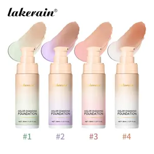 Color Changing Foundation, 1 Count Long Lasting Liquid Foundation, Lightweight Hydrating Makeup, Buildable Natural Coverage, Flawless Radiant Finish, Cosmetic