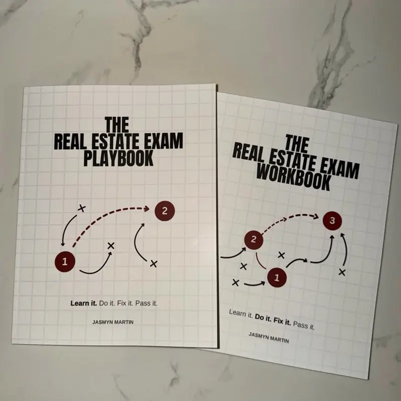 Real Estate Exam Study Bundle | Playbook + Workbook
