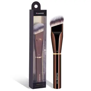 Professional Angled Foundation Brush, Synthetic Kabuki Brush, Complexion Brush for Concealing Blending Setting Buffing with Liquid, Cream and Powder Cosmetic, Soft Makeup Brushes, Concealer Brush Makeup, Face Makeup Brush