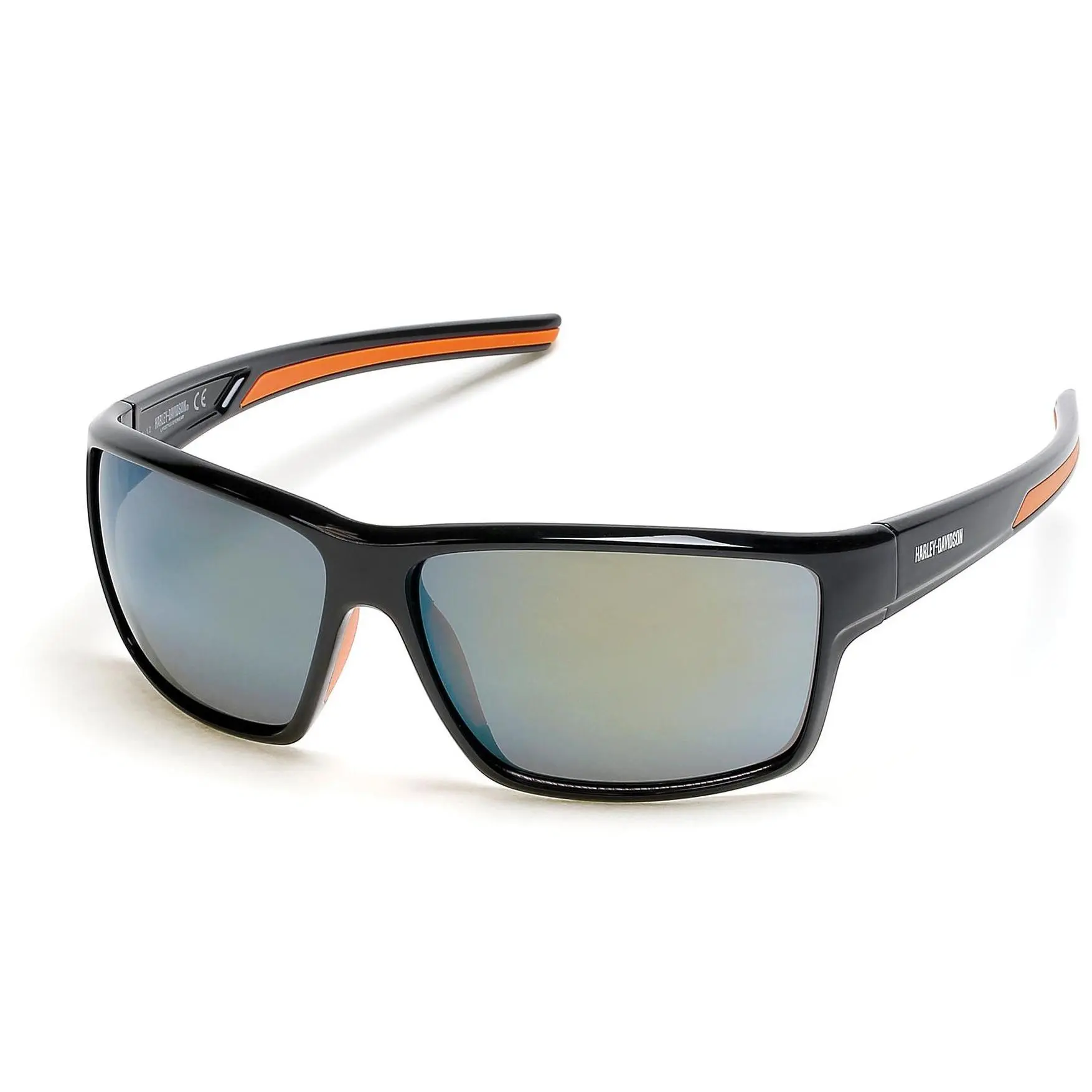 Harley Davidson Men's Shiny Black & Bordeaux Mi rror Sunglasse Harley Davidson Men's Shiny Black & Bordeaux Mi rror Sunglasse