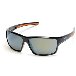 Harley Davidson Men's Shiny Black & Bordeaux Mi rror Sunglasse