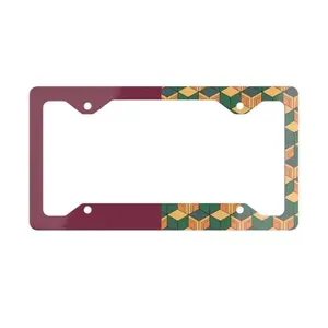 Demon Slayer Colorful License Plate Frame, Cute Car Decor, Car Accessories