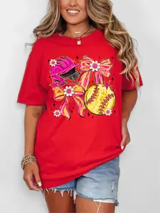 Softball Cutie ~ Unisex Short Sleeve CC Garment Dyed T-Shirt Printed in the USA