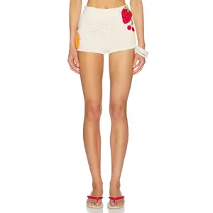 My Beachy Side Gina Hand Crocheted Shorts in Ivory