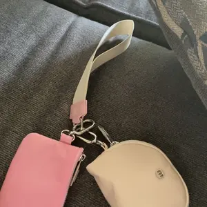 Shopxtoc Zip Around Wristlet Wallet, Dual Pouch Wristlet for Women, Mini Coin Pocket Detachable Wristlet