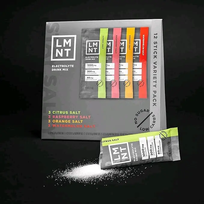 LMNT Zero Sugar Electrolytes - Variety Pack, 12 Count - Sports Drink Mix - Energy, Beverage