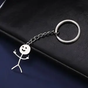 Funny Gag Gifts for Dad Men Women Adult Cool Middle Finger Keychain for Him Her Boyfriend Christmas Gifts Gadgets