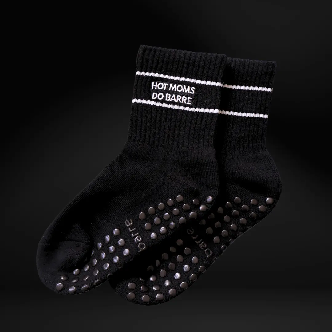 Hot Moms Do Barre Socks - cute barre grip socks - best barre socks