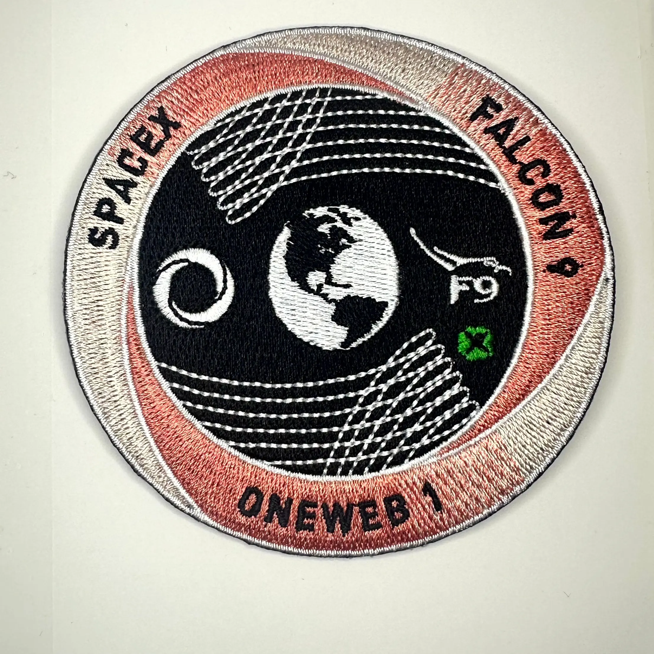 Original SpaceX ONEWEB 1 Mission Patch NASA Falcon 9 3.5