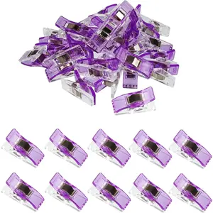 Plastic Clips 30 count Notions Ideal for Sewing and Quilting Clips for Fabric Crafting for Seamstresses Quilters and DIY Projects ()