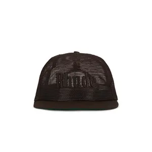 Rhude Logo Mesh Hat in Brown