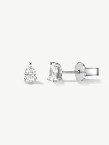"Illume of Light" 0.29 Ct. Tw. Lab Grown Diamond Pear Stud Earrings in Sterling Silver Fine Jewelry for Women Promise Anniversary Birthday Gifts for Her