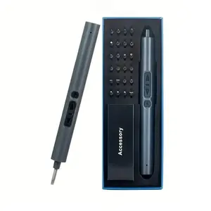 28-in-1 Electric Screwdriver Set, USB Fast Charging Electric Screwdriver with LED Light, Portable Mini Cordless Drill for Easy Repairs