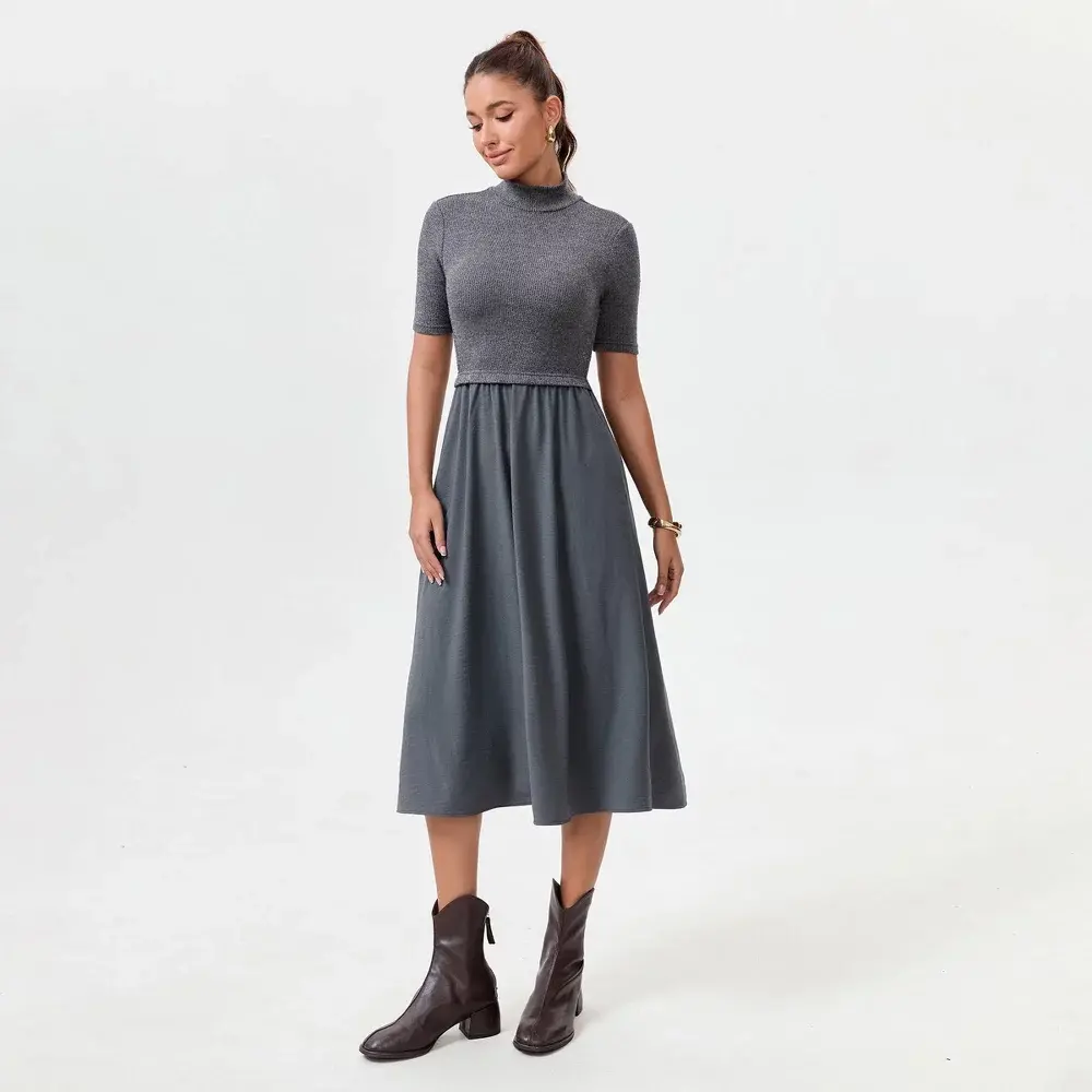 Women's Twofer Midi Dress - A
