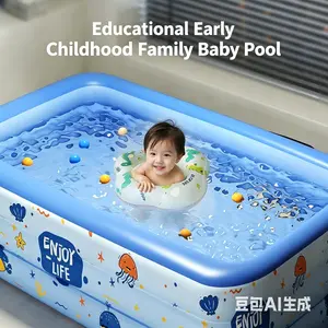 Kids Inflatable Pool – Backyard Summer Swimming Pool for Kids & Family Fun