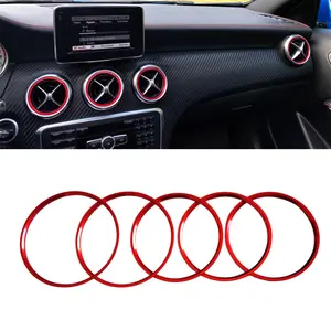 Colorful Ventilation Hood Decorative Kit, suitable for Mercedes-Benz A, B, GLA, CLA series (W176, W246, C117, X156, AMG) - Easy installation using adhesive stickers
