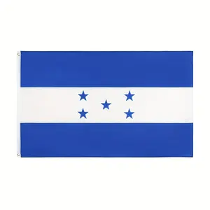 1pc 3x5 FT Honduras National Flag, Outdoor Durable Double-Stitched Fade-Resistant Country Banner, for Backyard Decor, Hispanic Heritage Month Patriotic Displays,summervibes