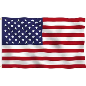American Flag 3x5 Ft, American Flags for Outside 3x5, US Flag with Bright Color, Brass Grommets & Fade Proof Polyester for Outdoor Flying & Indoor Decor- Home, Garden, Porch
