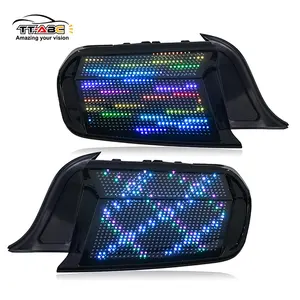 TT-ABC RGB Tail Light for 2015-2023 Ford Mustang with Multiple Animation Modes LED Backlights Brake & Blinker Vibrant Dynamic Lighting