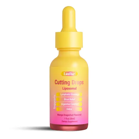 LeeFar Lymphatic Drainage Drops - Liposomal Botanical Debloating Aid for Adults with 10 Herb Support (Dandelion, Cleavers, Burdock, Elderberry), Detoxifying Plant & Herb Blend, 30 Servings Mango Dragonfruit Flavor