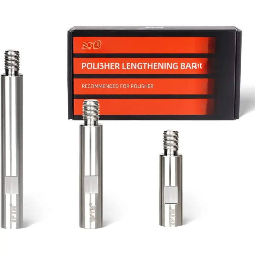 Metal Rotary Extension Shaft Set, 75mm,100mm,140mm, 5/8"-11 Thread for Rotary Polisher, Polisher,Polishing Pads,Backing Plate Electric Polisher