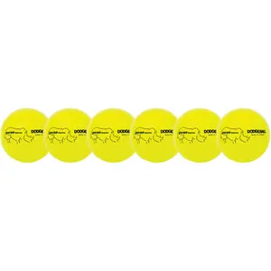 Champion Sports  Rhino Skin Dodgeball Set, Neon Yellow - Set of 6