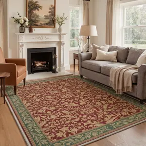 【Deals For You Days】BEIMO Home Carpet – Machine Washable, Soft, Pet Friendly, Non-Slip Area Rug, Perfect Floor Rug for Living Room, Bedroom, Kitchen, Hallway ,ARC3230-OCHRE BLOOM