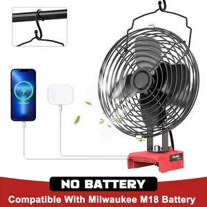 Jobsite Fan for Milwaukee M18 Li-ion Battery for Industrial, Outdoor, Construction Site Cooling, Battery NOT Included