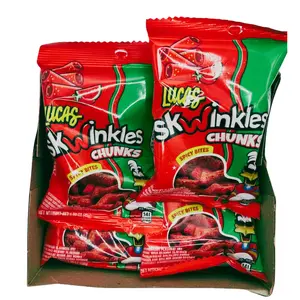 Lucas Skwinkles Chunks Watermelon Chamoy Mexican Candy 6 Pack
