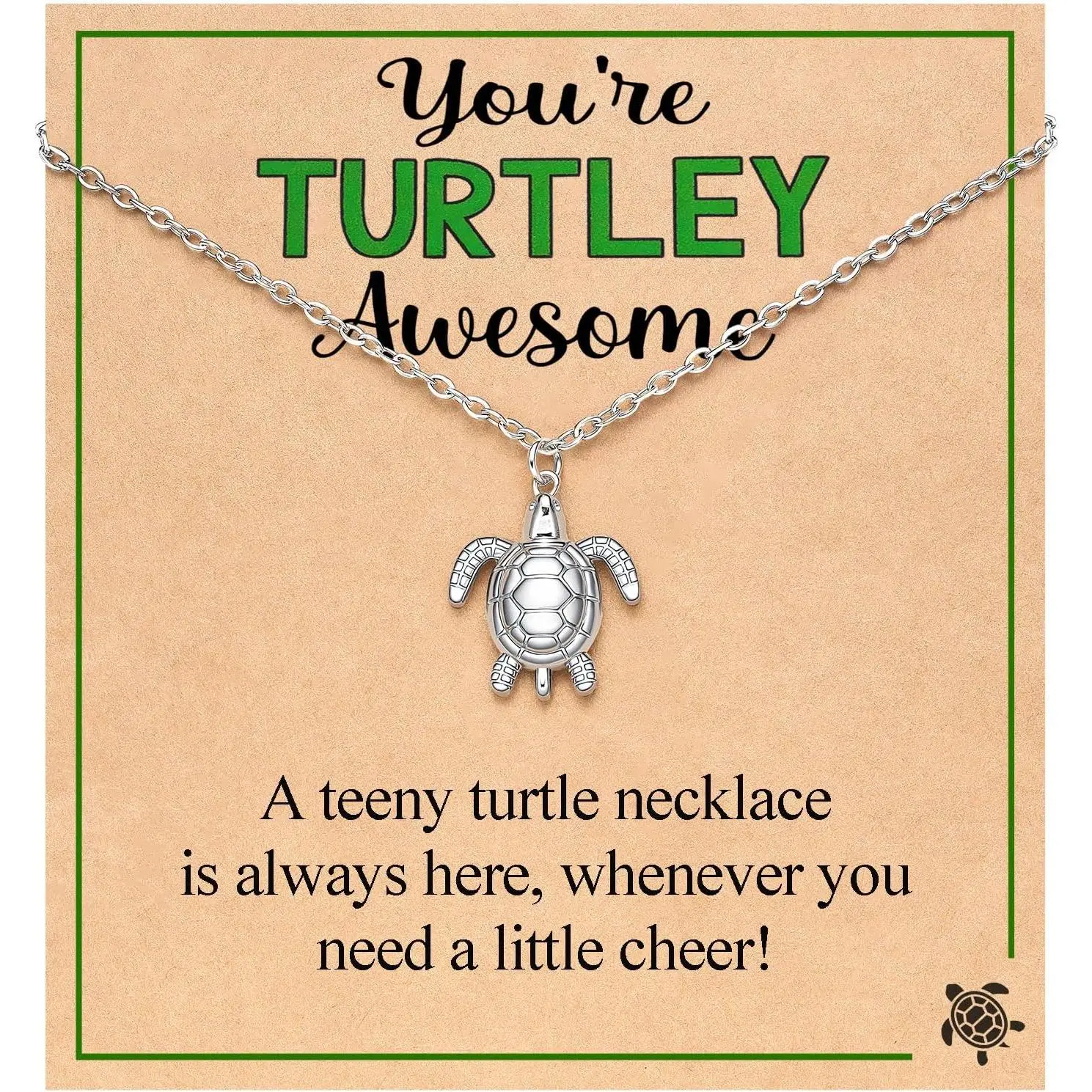 You're Turtley Awesome– Turtle Necklace Gifts for Women Teenage Teen Girls Daily Clothing Decor