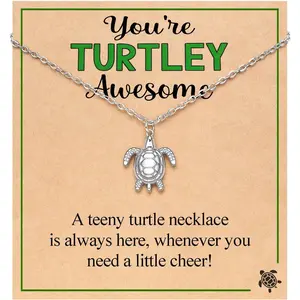 You're Turtley Awesome– Turtle Necklace Gifts for Women Teenage Teen Girls Daily Clothing Decor