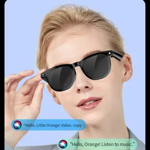 2026 Business Intelligence AI Glasses CY01, AI Smart Glasses with Camera, equipped with an 800W pixel AI camera for capturing high-definition photos, video, voice, and translation Bluetooth calling functions