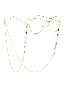 Fashion Colorful Glasses Chain, Fashion Trendy Eyewear Accessories, Anti-lost Face Covering Mask Chain for Masks and Glasses