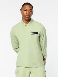 Dario Long Sleeve Polo-Reseda