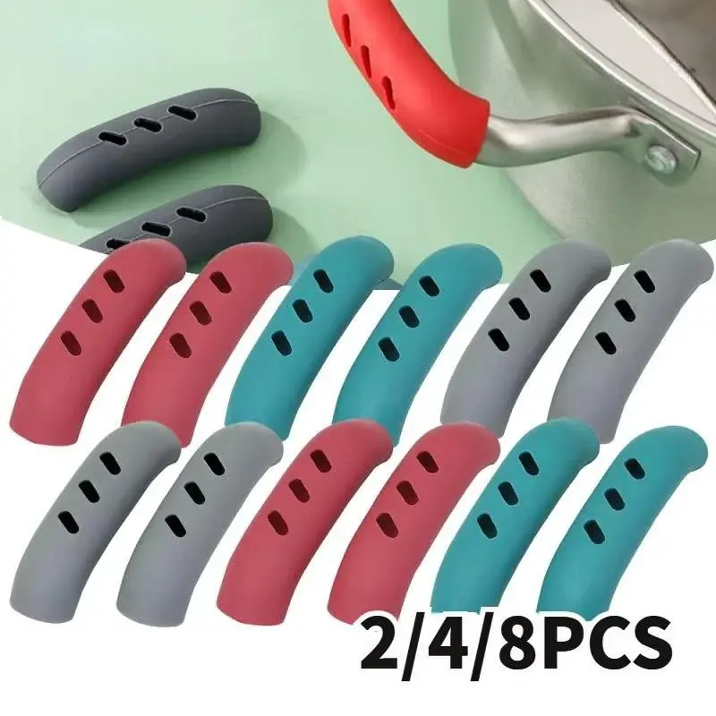 Heat-Resistant Pot Handle Set, Durable Anti-Slip Aesthetic Design, Protects Hands From Burns, Kitchen Utensils, Non-Toxic Material