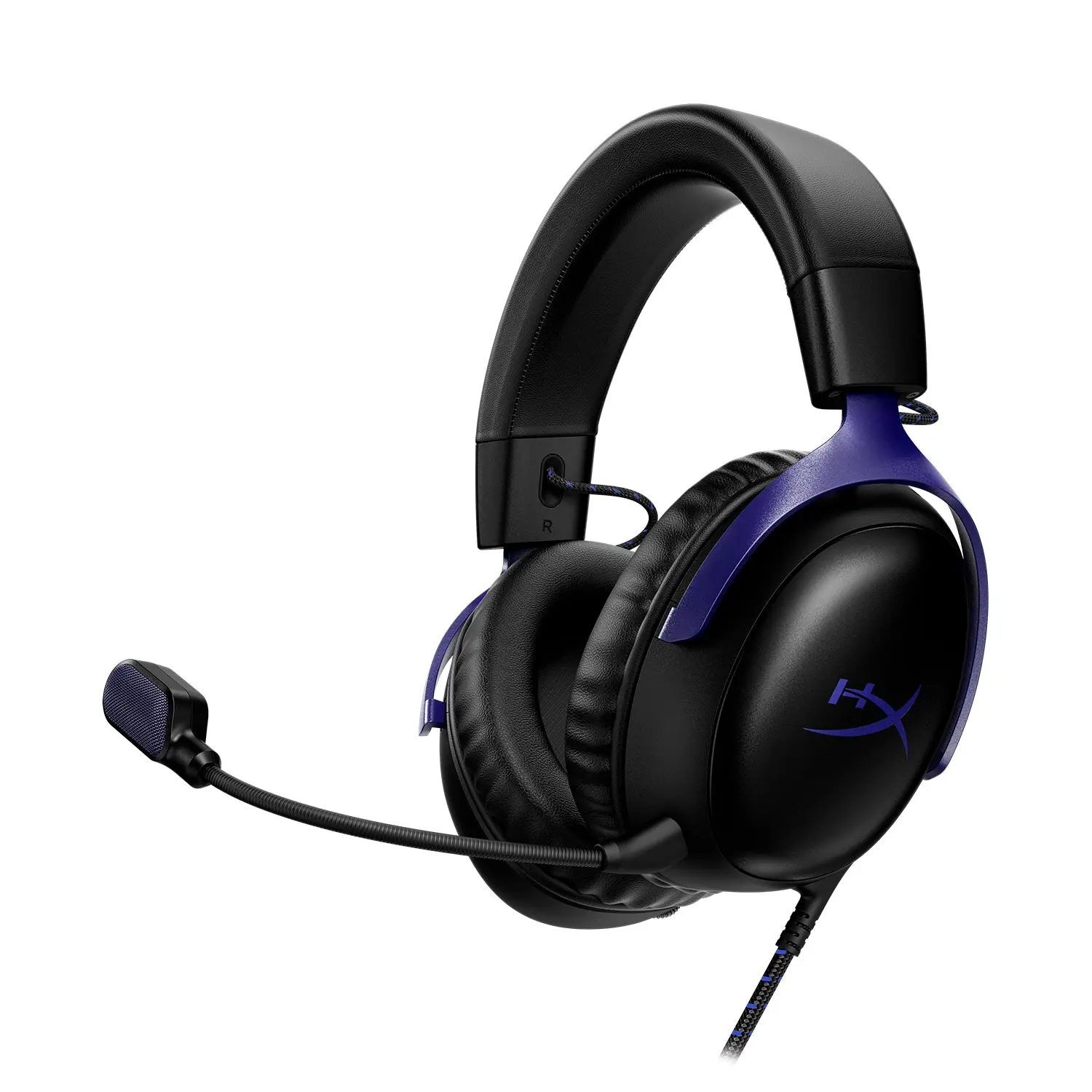 HyperX Cloud III Wired Gaming Headset with Angled 53mm Drivers DTS Spatial Audio & 10mm Mic for PC, PS5, PS4, Xbox Series X|S - Gaming Headphone, Cable, USB Dongle