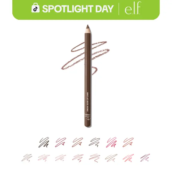 e.l.f. Cream Glide Lip Liner, Smooth Hydrating Semi-Matte for Precise Lip Definition & Sculpting, 13 shades-  0.03 OZ (1 g)