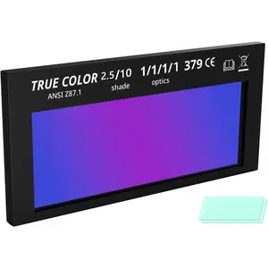Auto Darkening HD Lens True Color 2 x 4.25 x 0.2 Fits Most Pancake and Pipeliner Hoods