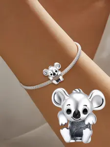 Cute Koala Charm Decor Bracelet, Fashionable Jewelry for Women & Girls, Trendy All-match & Exquisite Jewelry for Birthday Gift, Bracelet With Charms
