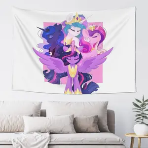 Tapestry 1Pc Of Wall Art Featuring My Little Pony, Perfect For Decorating A Dormitory Or Celebrating A Birthday, Measuring 40 Inches By 60 Inches