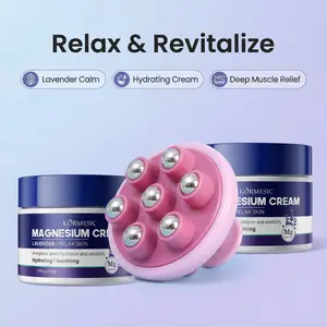 TikTok Made Me Buy It!  KORMESIC Lavender Magnesium Cream – Muscle Relief, Stress Relief, Sleep Support | FREE 7-Ball Massager | Viral Self Care Bundle, Athletic Recovery, Pain Relief, Limited Time Deal marshmallow body sculpt fast joint