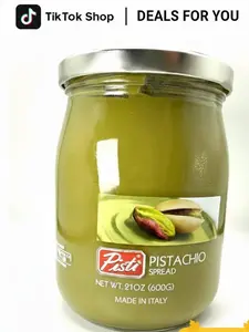 Pistachio of pisti cream 600g/made in Italy/Natural Sweet Italian Nut Spread | Rich Pistachio Flavor | Ideal for Toast,Enjoy on Bread, Biscuits, or Straight from the Spoon | Authentic Italian Treat Baking & Gifting | Premium Artisanal Pistachio Cream