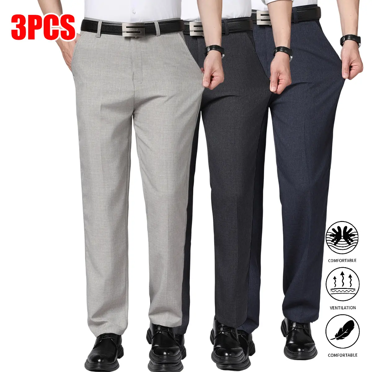 Khaki + Dark Gray + Deep Blue
