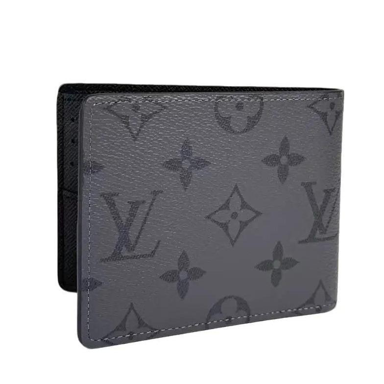 Pre-owned Louis Vuitton Leather Small Leather Goods Monogram Canvas Navy Wallet with Classic Logo Design and Durable Canvas Material