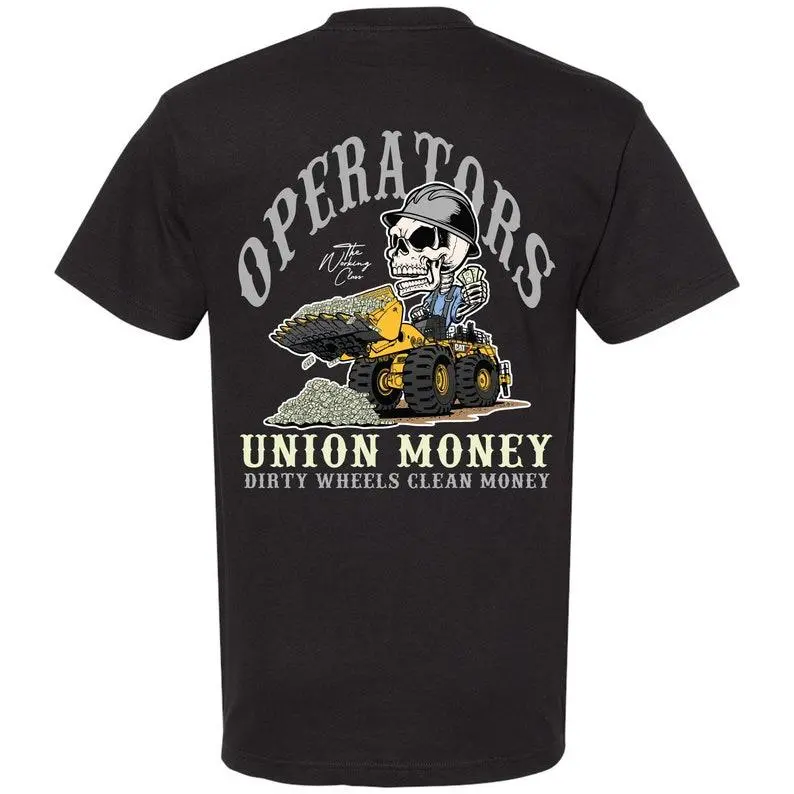 Heavy Equipment Operator T-shirt | Union Operator T-shirt | Proud Operator T-shirt | Mens T-shirt | Construction Shirt | Blue Collar Tee |