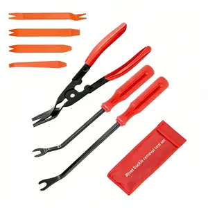 Car Repair Tool Set, Universal Disassembly Separator Pliers, Stainless Steel Trimming Clips, 1/3/8 Piece Kit, Automotive Maintenance Tools, Compact Storage