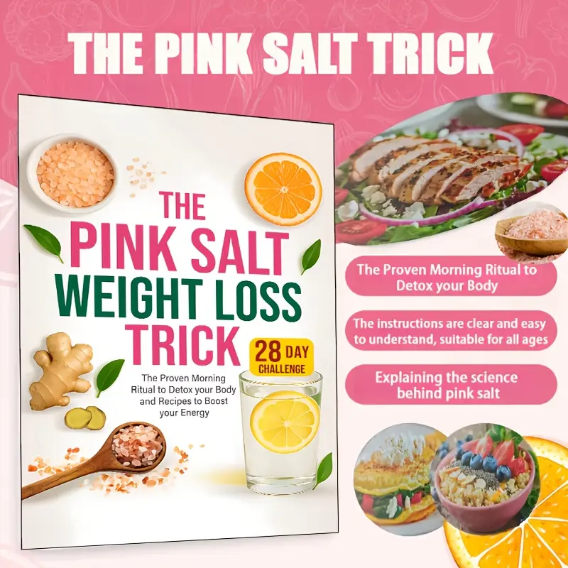 Salt Diet Plan Book, Proven Morning Rituals, Improve Digestion & Energy Boost, 28-Day Weight Loss Challenge, No Pills Needed, Meal Planner, Healthier Meals