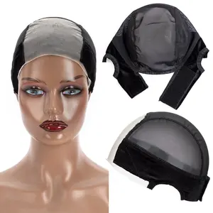 Women's Lace Wig Grip Cap, Adjustable Wig Cap with Gripping Band, Non-Slip, 4x5 HD Transparent Lace, Suitable for Wearing Wigs